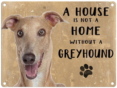 GREYHOUND- WINDHOND - metal sign 30 cm x 40 cm