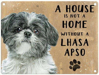 LHASA APSO metal sign 30 cm x 40 cm LHASA APSO metal sign 30 cm x 40 cm