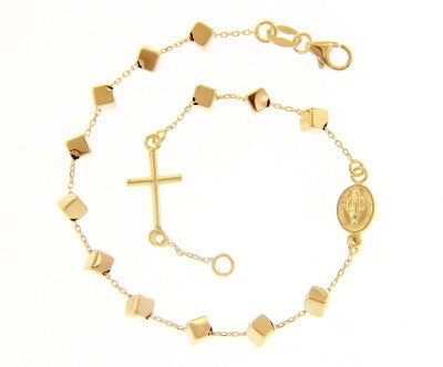 Rozenkrans GOUD 18 KT armband 18 cm Rozenkrans GOUD 18 KT armband 18 cm