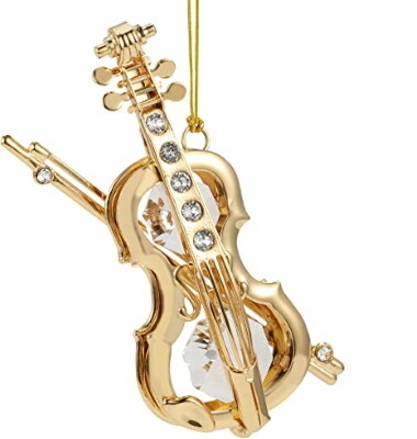 VIOOL - CELLO -  Swarovski® Crystals - 24 K Verguld