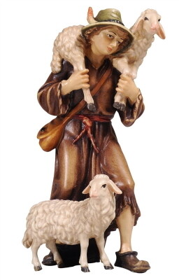 Herder houtsnijwerk 12 cm