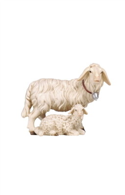 Schapen houtsnijwerk 12 cm
