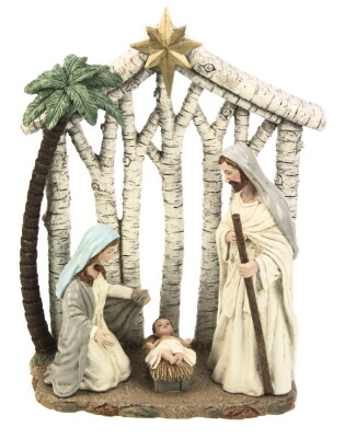 Kerststal met Heilige Familie 29.5 cm Kerststal met Heilige Familie 29.5 cm