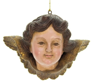 Engel Hoofd om te hangen 16x9x11,5cm