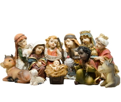 Kerstset van 11 figuren 10 cm