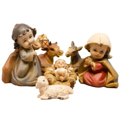 Kerstset van 6 figuren 6 cm