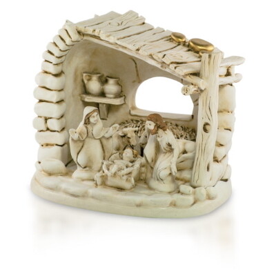 Kerststal met figuren 10 cm