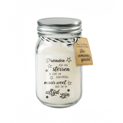 Black &amp; White scented candles - Vrienden