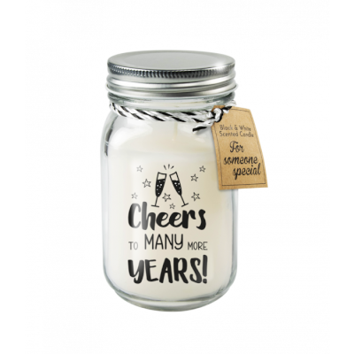 Black &amp; White scented candles - Cheers