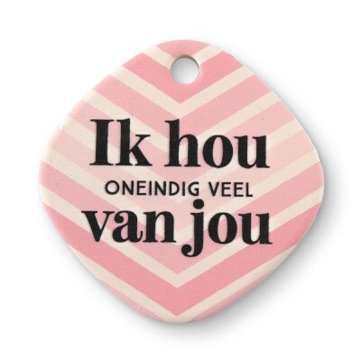 Keramieken Magneet - Ik hou van je