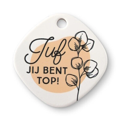 Keramieken Magneet - Juf