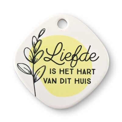 Keramieken Magneet - Liefde - Huis