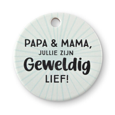 Keramieken Magneet - Mama &amp; Papa