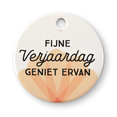 Keramieken Magneet - Verjaardag
