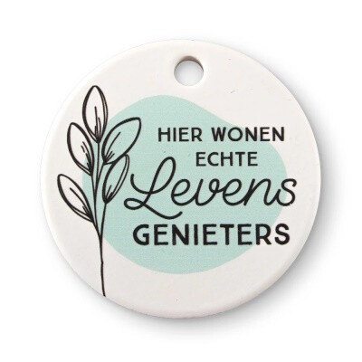 Keramieken Magneet - Levensgenieter