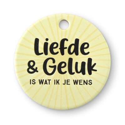Keramieken Magneet -  Geluk