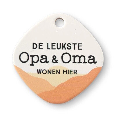Keramieken Magneet -  Opa &amp; Oma