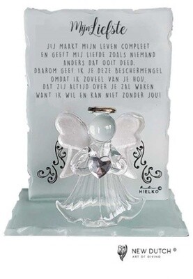Engel in "Kristal" 10 cm - Mijn Liefste