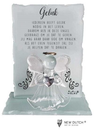 Engel  in "Kristal" 10 cm - Geluk