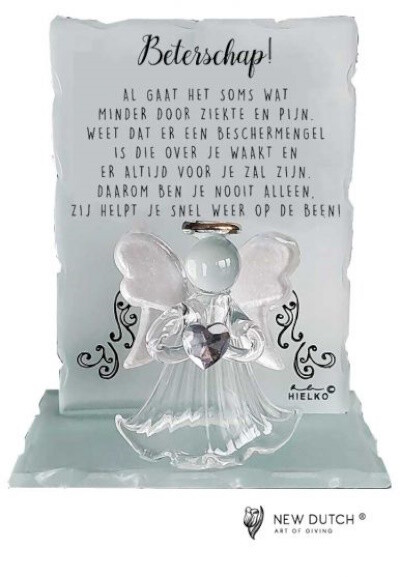 Engel  in "Kristal" 10 cm - Beterschap
