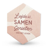 Keramieken Onderzetter - Liefde is...