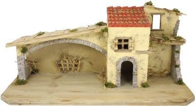 Kerststal  Schwand 70X29X32 cm voor 10 - 12 cm figuren