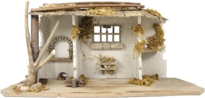 Kerststal Rieden 60X20X30 cm voor 12-15 cm figuren
