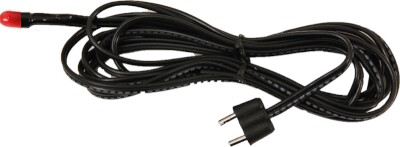 Lampje LED rood en snoer  1.5V  160 cm