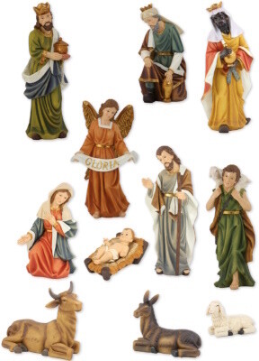 Kerstset 60 cm 11 figuren  KER-DEK-K570-60