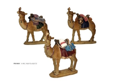 set van 3 Kamelen 16 cm