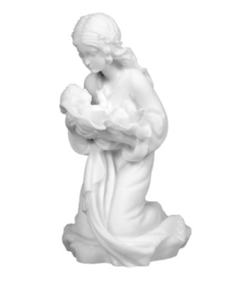 Geknielde Madonna met kind 14 cm