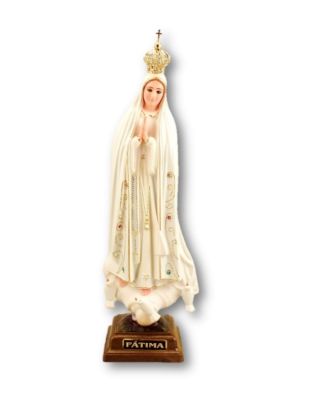 Onze Lieve Vrouw Fatima 27 cm MET GLITTER