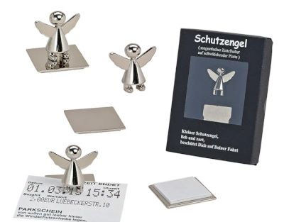 Engel magneet + kleven 4 cm - GLANZEND -