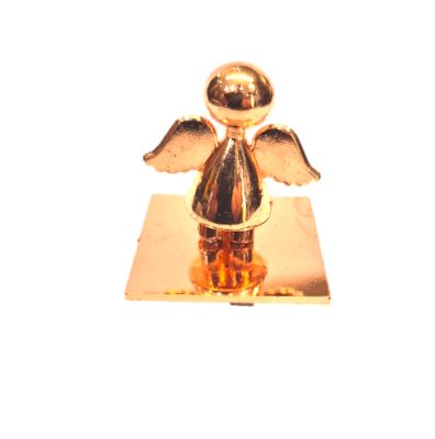 Engel magneet + kleven 4 cm - GLANZEND ROZE GOUD -