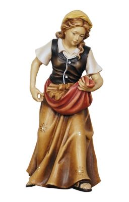 Herderin houtsnijwerk 12 cm
