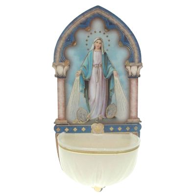 Wijwatervatje Olv Wonderbare 13 cm - wijwaterbakje - LUMI