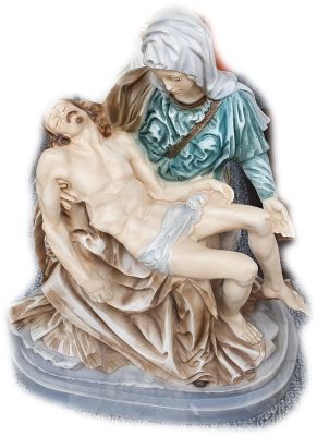 Pieta 16 cm    marmerstof