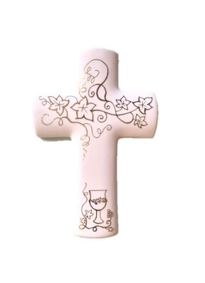 Kruis 15 cm PORSELEIN