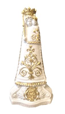 Onze Lieve Vrouw Scherpenheuvel 24 cm  WIT-GOUD