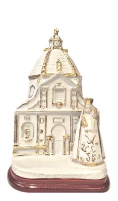 Onze Lieve Vrouw Scherpenheuvel en basiliek 20 cm bisquit