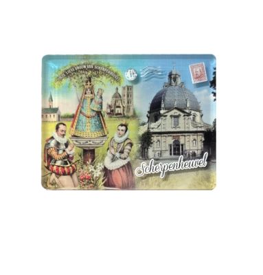 Magneet Scherpenheuvel  &quot;POSTCARD&quot;  7 x 5 cm