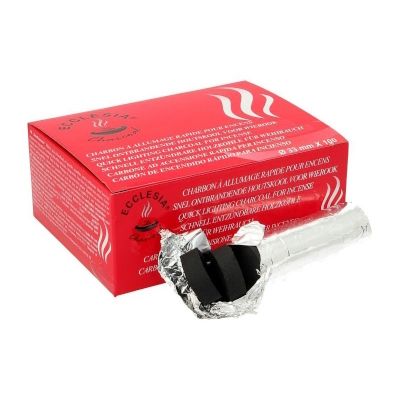 Houtskool 33 mm - 10 in 1 rol - om wierook te branden