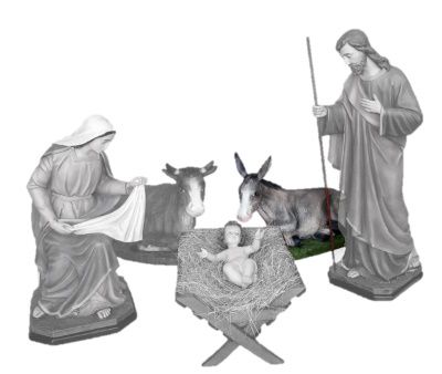 EZEL van kerstset 105 cm  KER-CIM-700-105
