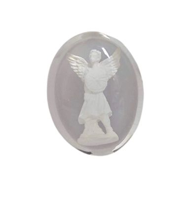 Steen transparant Aartsengel Michael 3,8 x 3cm