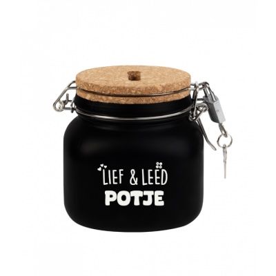Luxe spaarpot LIEF EN LEED POTJE