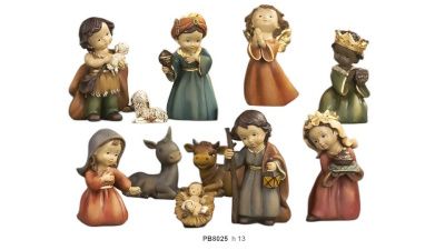 Kerstset van 11 figuren 13 cm