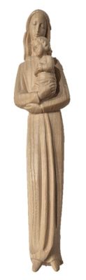 Wandbeeld Madonna met kind 27 cm -HOUTSNIJWERK-