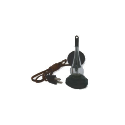 Lantaarn METAAL, wit glas 5 cm - 1.5V