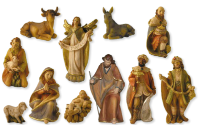 Set van 11 figuren   15 cm