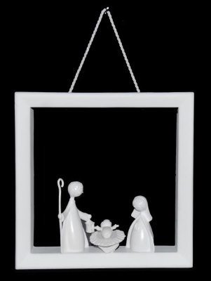Kader met figuren 21x21x6 cm